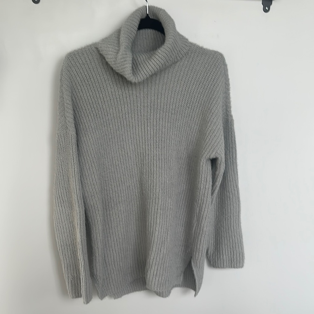 Abercrombie & Fitch Grey Cowl Neck Sweater (XS)